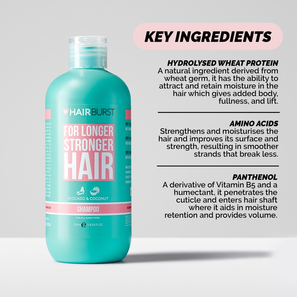 For Longer Stronger Hair Shampoo Avocado & Coconut (For All Hair Types) 350ml