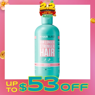 HAIRBURST For Longer Stronger Hair Shampoo Avocado & Coconut (For All Hair Types) 350ml (Expiry: Jul`2026)