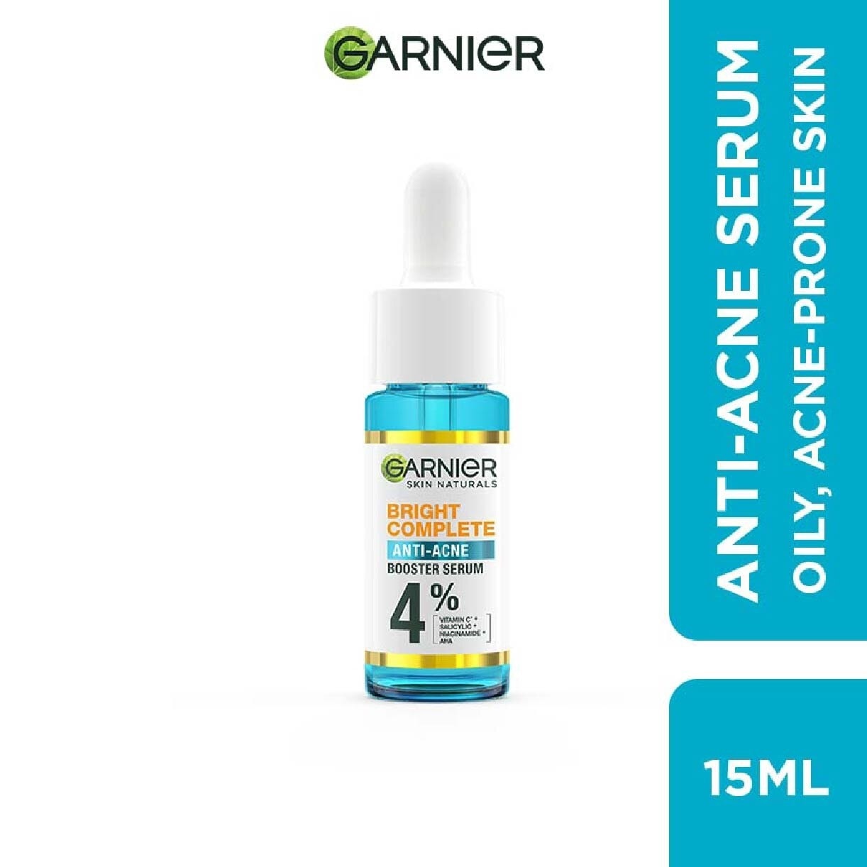 Anti-Acne Serum (With 4% Vitamin C + Salicylic + Niacinamide + AHA To Fight Acne And Fade Dark Spots) 15ml