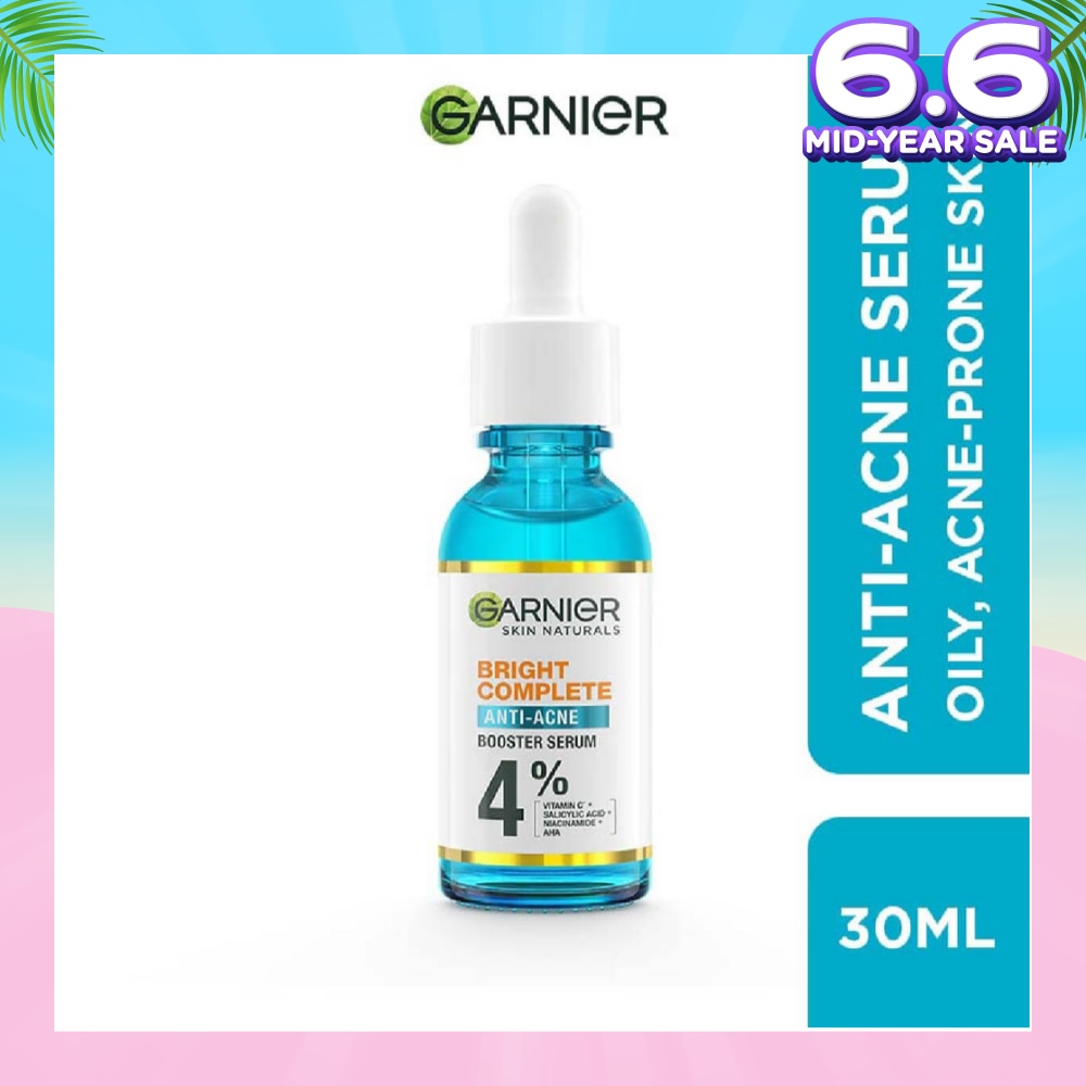 Anti-Acne Serum (With 4% Vitamin C + Salicylic + Niacinamide + AHA To Fight Acne And Fade Dark Spots) 30ml