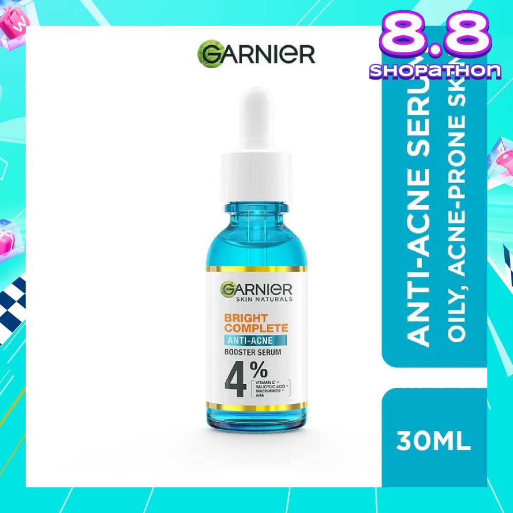 Anti-Acne Serum (With 4% Vitamin C + Salicylic + Niacinamide + AHA To Fight Acne And Fade Dark Spots) 30ml