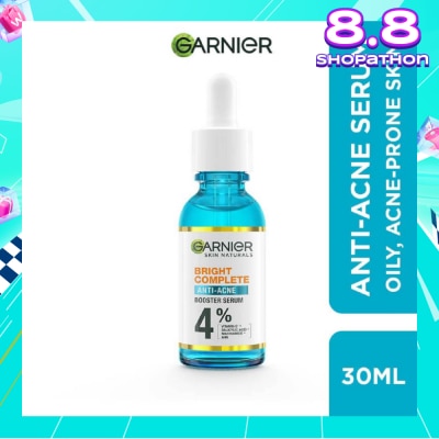 GARNIER Anti-Acne Serum (With 4% Vitamin C + Salicylic + Niacinamide + AHA To Fight Acne And Fade Dark Spots) 30ml
