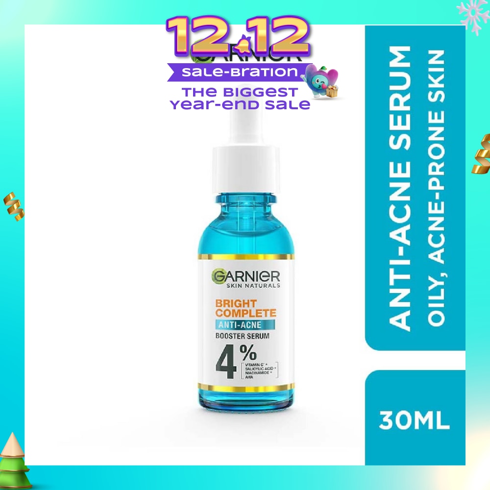 Anti-Acne Serum (With 4% Vitamin C + Salicylic + Niacinamide + AHA To Fight Acne And Fade Dark Spots) 30ml