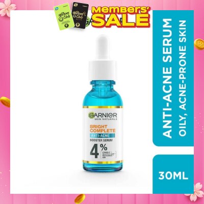 GARNIER Anti-Acne Serum (With 4% Vitamin C + Salicylic + Niacinamide + AHA To Fight Acne And Fade Dark Spots) 30ml