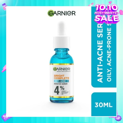 GARNIER Anti-Acne Serum (With 4% Vitamin C + Salicylic + Niacinamide + AHA To Fight Acne And Fade Dark Spots) 30ml