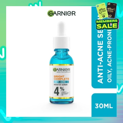 GARNIER Anti-Acne Serum (With 4% Vitamin C + Salicylic + Niacinamide + AHA To Fight Acne And Fade Dark Spots) 30ml