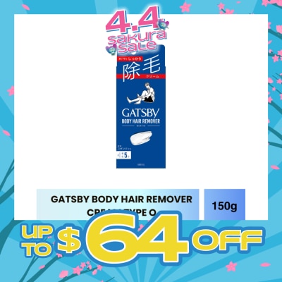 GATSBY - Body Hair Remover Cream Type O 150g