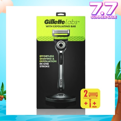 GILLETTE Labs Razor Blade with Exfoliating Bar Cartridge 2s + Handle 1s
