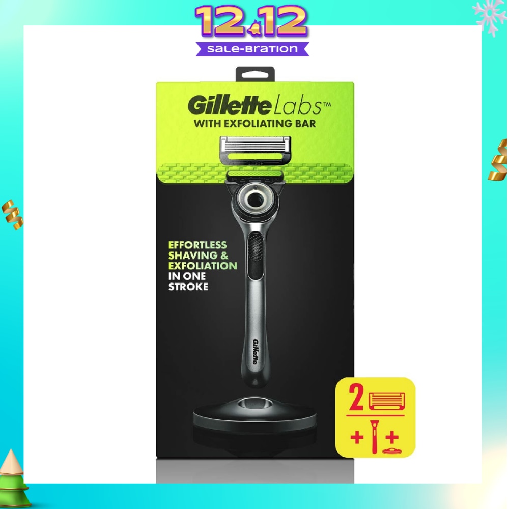 Labs Razor Blade with Exfoliating Bar Cartridge 2s + Handle 1s