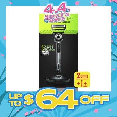 GILLETTE - Labs Razor Blade with Exfoliating Bar Cartridge 2s + Handle 1s