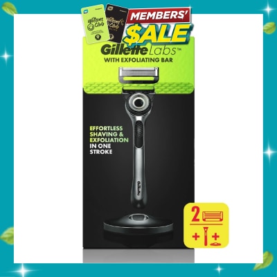 GILLETTE Labs Razor Blade with Exfoliating Bar Cartridge 2s + Handle 1s image