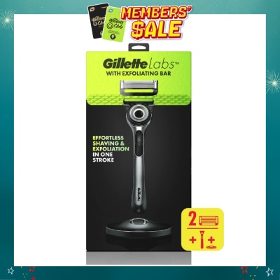 GILLETTE - Labs Razor Blade with Exfoliating Bar Cartridge 2s + Handle 1s