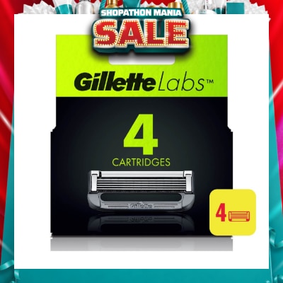 GILLETTE - Labs Razor Cartridge with Exfoliating Bar Refill 4s
