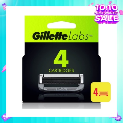GILLETTE Labs Razor Cartridge with Exfoliating Bar Refill 4s