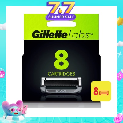 GILLETTE - Labs Razor Cartridge with Exfoliating Bar Refill 8s