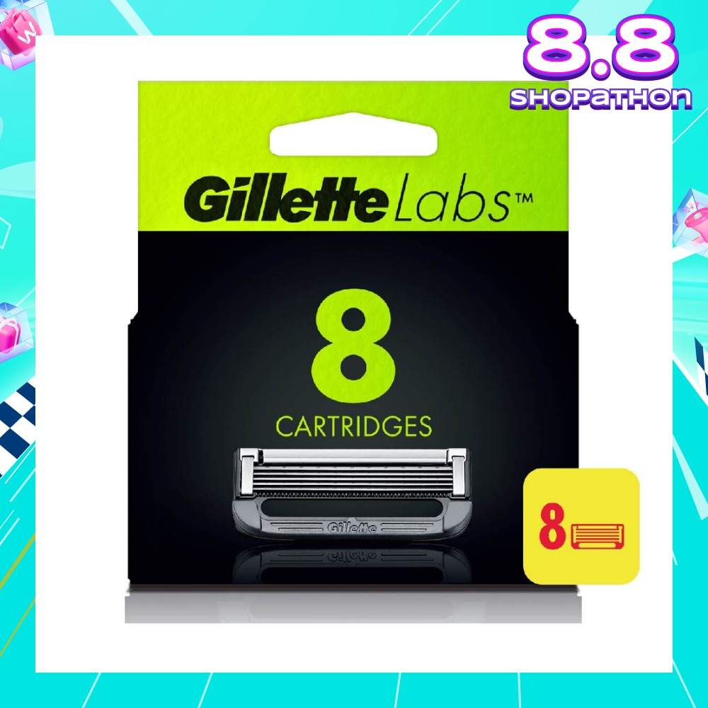 Labs Razor Cartridge with Exfoliating Bar Refill 8s
