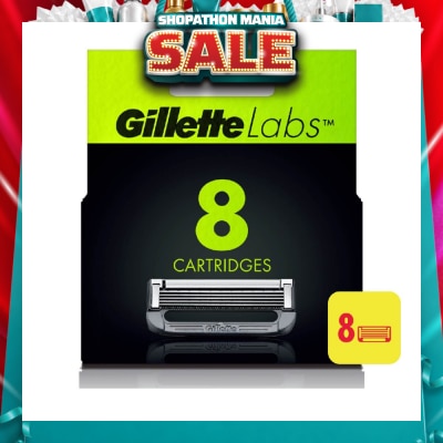 GILLETTE - Labs Razor Cartridge with Exfoliating Bar Refill 8s