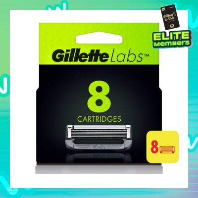 GILLETTE Labs Razor Cartridge with Exfoliating Bar Refill 8s