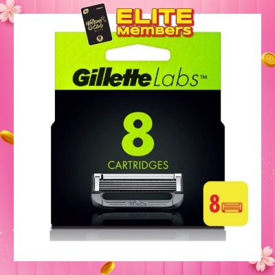 GILLETTE Labs Razor Cartridge with Exfoliating Bar Refill 8s
