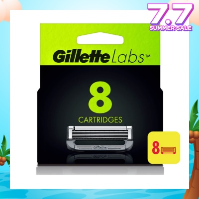 GILLETTE Labs Razor Cartridge with Exfoliating Bar Refill 8s