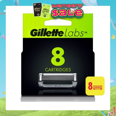 GILLETTE - Labs Razor Cartridge with Exfoliating Bar Refill 8s