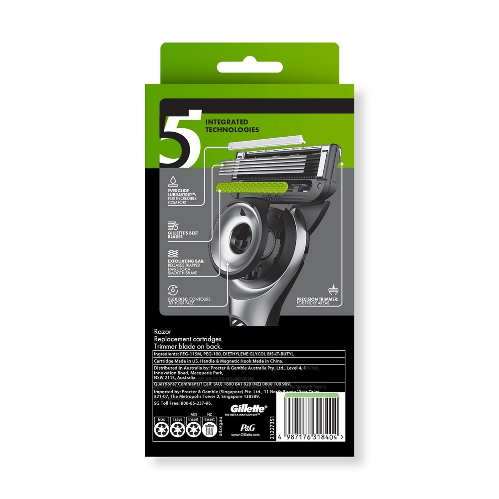 Labs Enbeatably Smooth Razor Blade with Cartridge 4s + Handle 1s + Magnetic Hook 1s