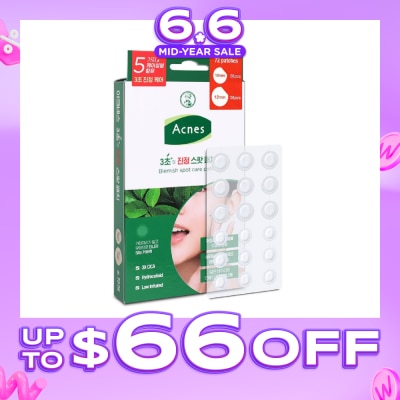 ACNES - Blemish Spot Care Patch (Suitable for Sensitive Skin + Causes Low Irritation) 72s