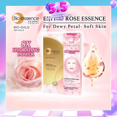 BIO ESSENCE - Bio-Gold Rose Gold Hydrating Mask Sheet 4s