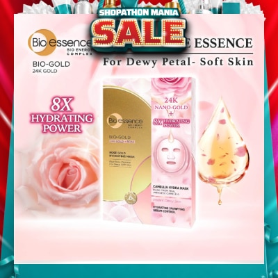 BIO ESSENCE - Bio-Gold Rose Gold Hydrating Mask Sheet 4s