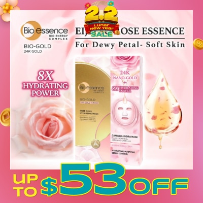 BIO ESSENCE Bio-Gold Rose Gold Hydrating Mask Sheet 4s