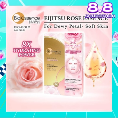 BIO ESSENCE Bio-Gold Rose Gold Hydrating Mask Sheet 4s