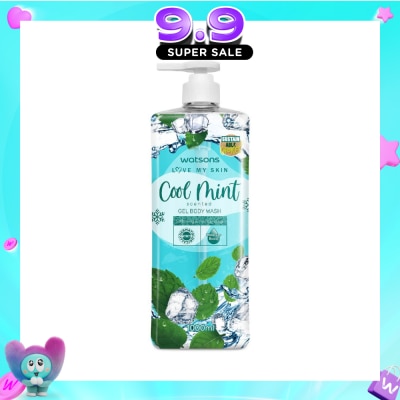 WATSONS - Cool Mint Scented Gel Body Wash (Softening And Moisturising, Dermatologically Tested) 1000ml image