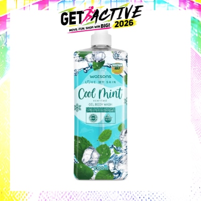WATSONS - Cool Mint Scented Gel Body Wash (Softening And Moisturising, Dermatologically Tested) 1000ml image