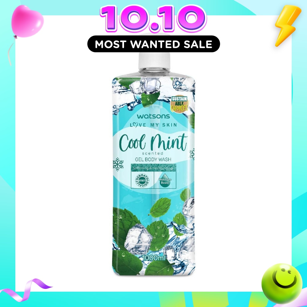 Cool Mint Scented Gel Body Wash (Softening And Moisturising, Dermatologically Tested) 1000ml image