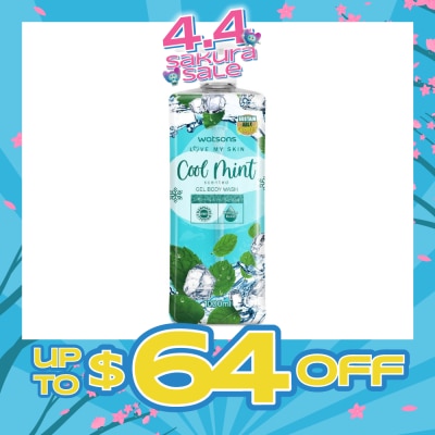 WATSONS - Cool Mint Scented Gel Body Wash (Softening And Moisturising, Dermatologically Tested) 1000ml