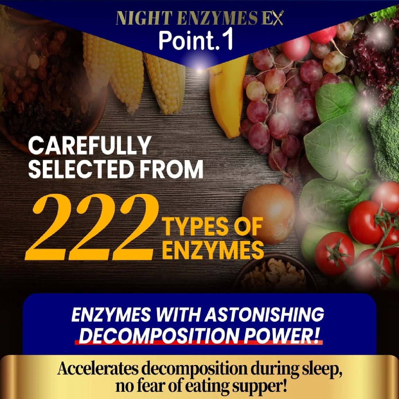 Night Metabolism Enzyme EX Plus Tablet (Promote Metabolism + Improve Sleep Quality) 30s