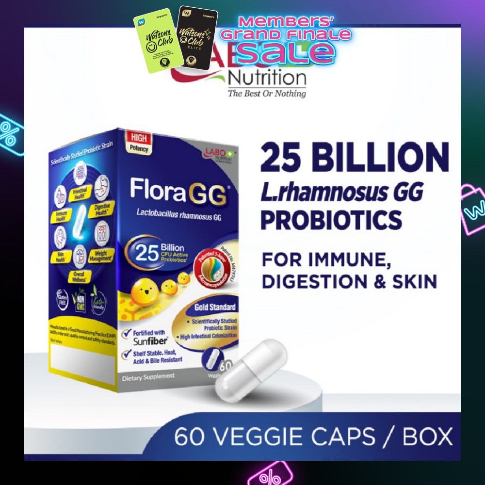 Floragg Dietary Supplement Capsule (For Immune, Recovery, Digestion, Gut, Skin Health, Weight, Slimming, Bowel Movement) 60s