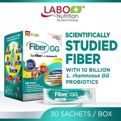 LABO NUTRITION Fibergg Dietary Supplement Sachet (For Digestion, Bowel Regularity, Immune, Recovery, Gut & Skin Health, For Diarrhea And Constipation) 30s