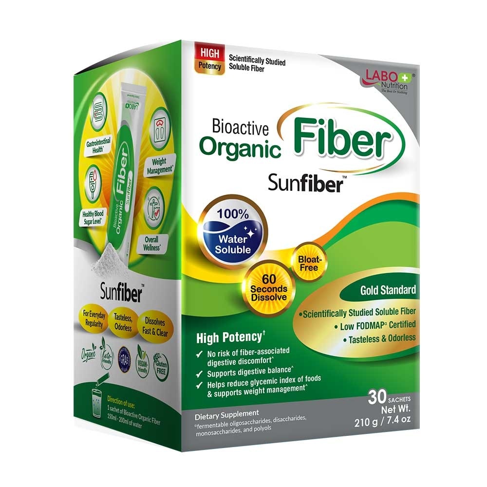 Bioactive Organic Fiber Dietary Supplement Sachet (For Digestion, Bowel Regularity, Gut Health, Diarrhea And Constipation) 30s