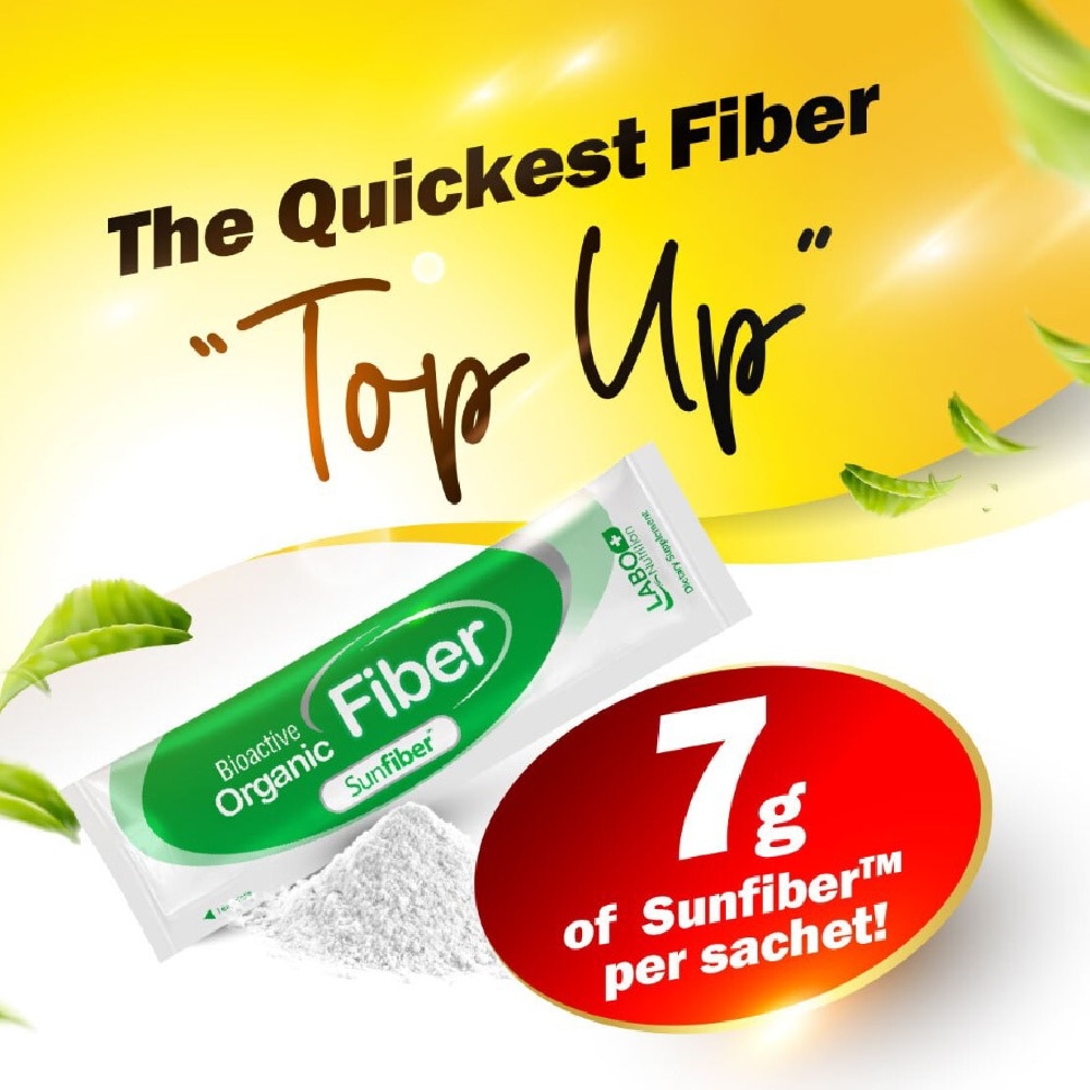 Bioactive Organic Fiber Dietary Supplement Sachet (For Digestion, Bowel Regularity, Gut Health, Diarrhea And Constipation) 30s