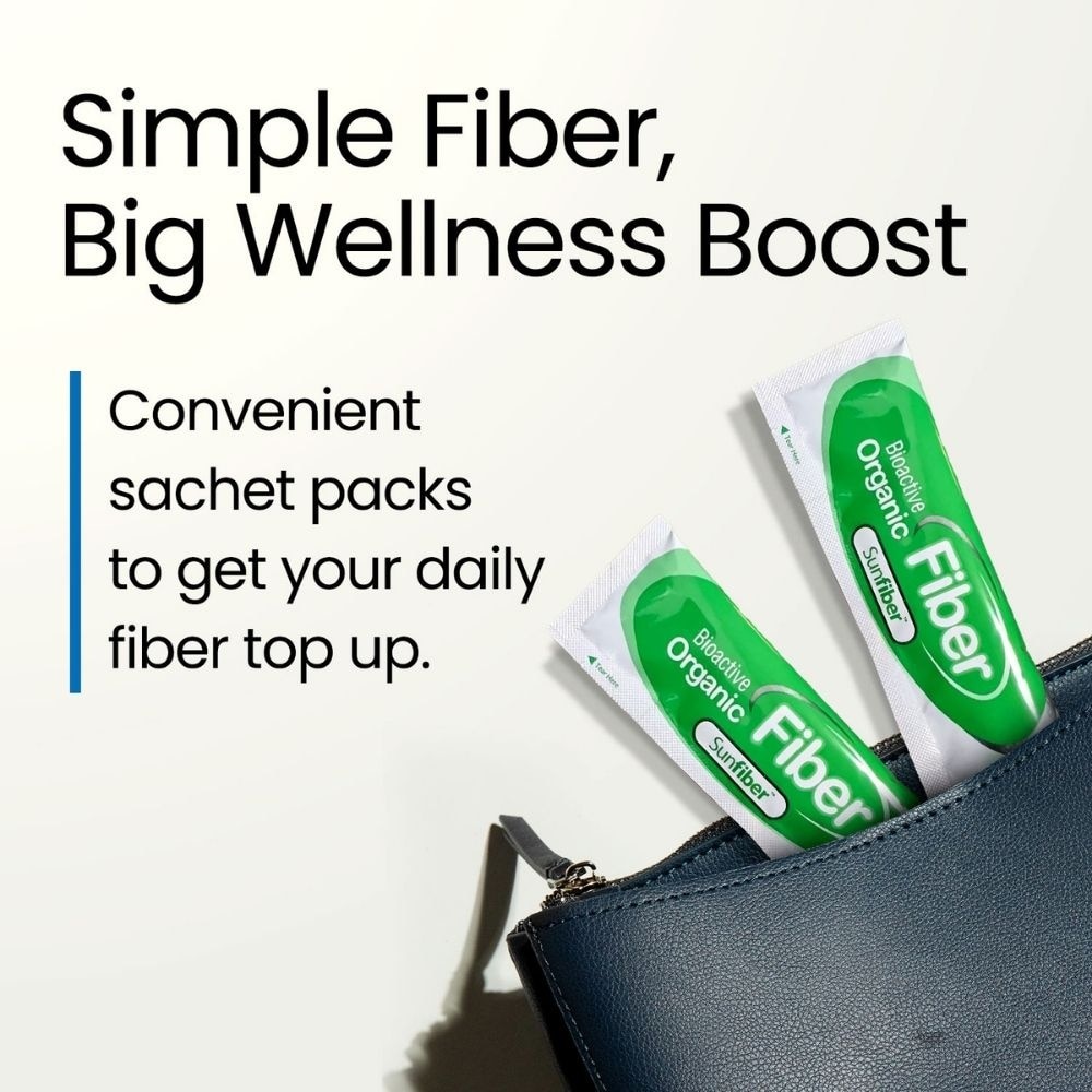 Bioactive Organic Fiber Bloat-Free Prebiotic Digestive Support Sachets (Digestion, Bowel Regularity, Gut Health, Weight, Slimming, Diarrhea and Constipation) 30s