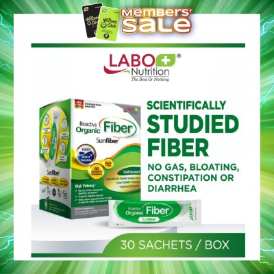 LABO NUTRITION - Bioactive Organic Fiber Dietary Supplement Sachet (For Digestion, Bowel Regularity, Gut Health, Diarrhea And Constipation) 30s