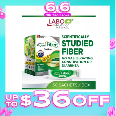 LABO NUTRITION - Bioactive Organic Fiber Dietary Supplement Sachet (For Digestion, Bowel Regularity, Gut Health, Diarrhea And Constipation) 30s