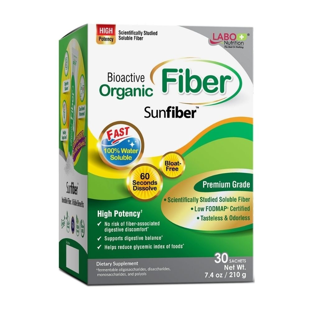 Bioactive Organic Fiber Bloat-Free Prebiotic Digestive Support Sachets (Digestion, Bowel Regularity, Gut Health, Weight, Slimming, Diarrhea and Constipation) 30s