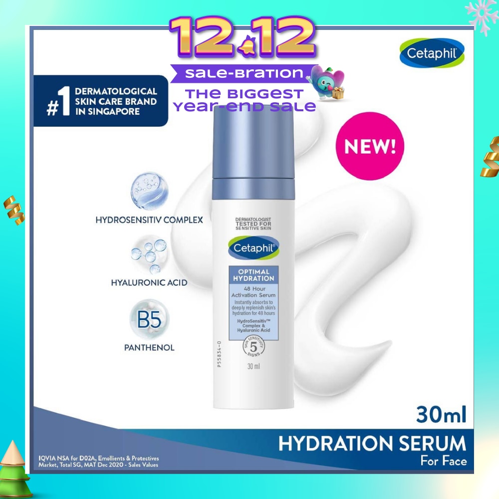 CETAPHIL Optimal Hydration 48 Hours Activation Serum (Suitable for Dry & Sensitive Skin) 30ml