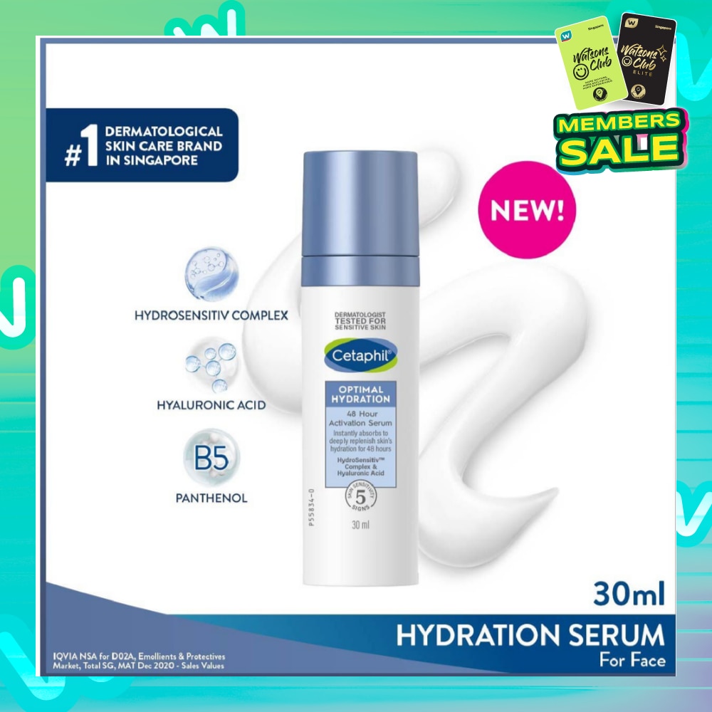 CETAPHIL Optimal Hydration 48 Hours Activation Serum (Suitable for Dry & Sensitive Skin) 30ml