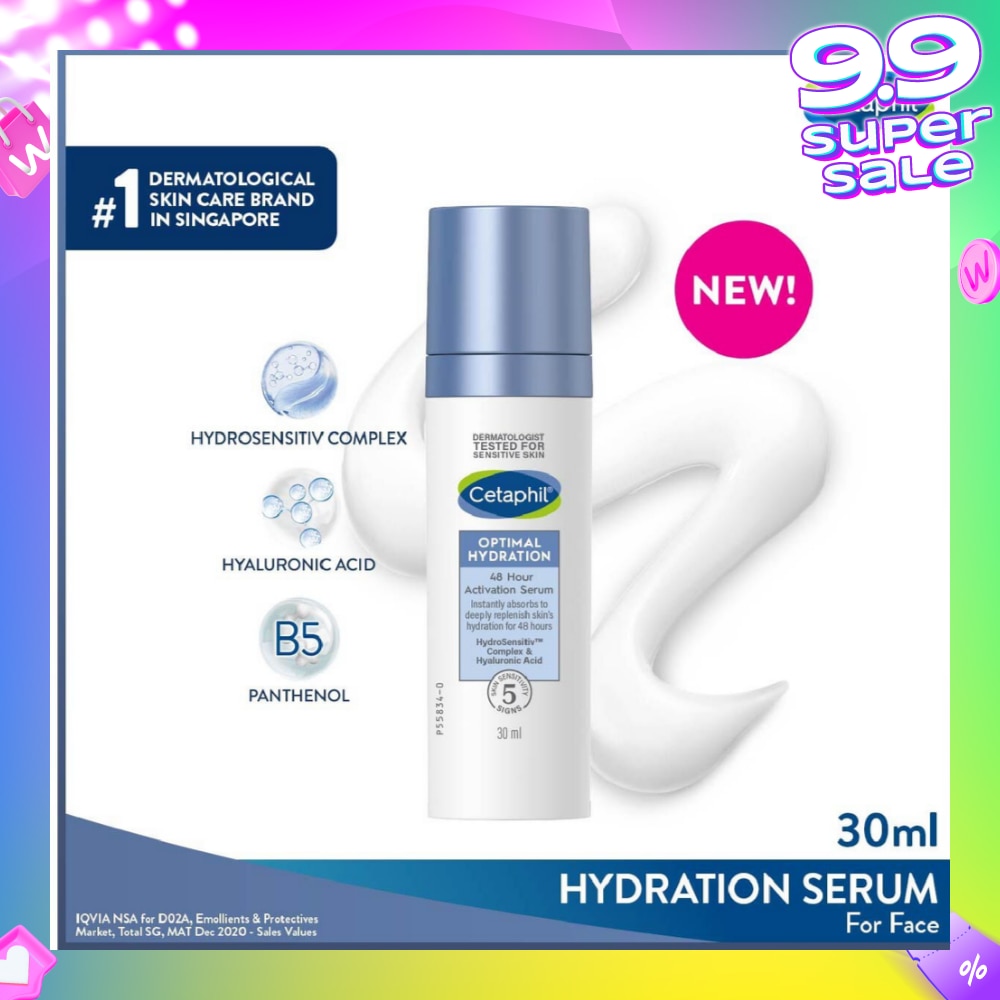 CETAPHIL Optimal Hydration 48 Hours Activation Serum (Suitable for Dry & Sensitive Skin) 30ml