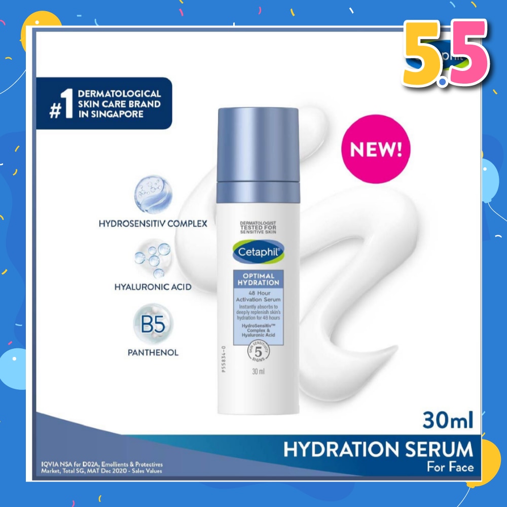 CETAPHIL Optimal Hydration 48 Hours Activation Serum (Suitable for Dry & Sensitive Skin) 30ml