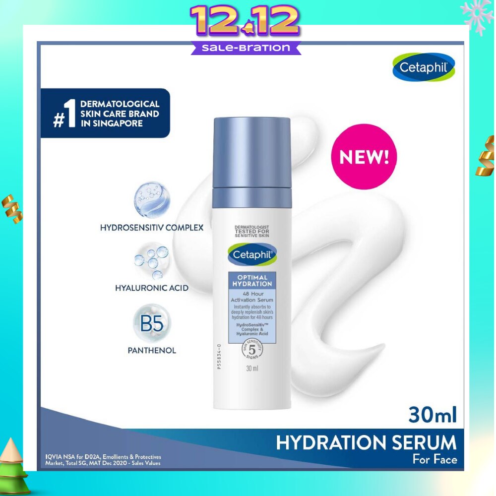 CETAPHIL Optimal Hydration 48 Hours Activation Serum (Suitable for Dry & Sensitive Skin) 30ml