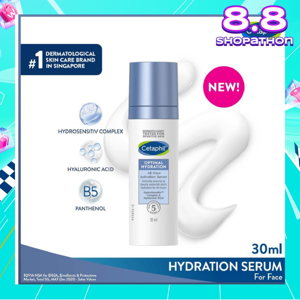 CETAPHIL Optimal Hydration 48 Hours Activation Serum (Suitable for Dry & Sensitive Skin) 30ml